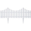 Emsco 36' Picket Garden Resin Fencing - White