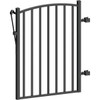 Peak Aquatine 3 ' X 4 ' Black Aluminum Fence Yard Gate