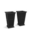 Mayne Fairfield 28in Tall Planter - Black, Package Of 2
