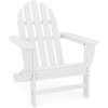 Cape Soleil Verde Modern Adirondack Chair In White