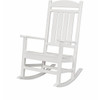 Cape Soleil Verde Porch Rocker In White