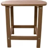 Cape Soleil Verde 19" X 15" Side Table In Teak