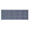 M+a Matting Waterhog Diamond Classic Mat Medium Grey 3'X10' Smooth Backing