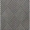 M+a Matting Waterhog Diamond Classic Mat Medium Grey 2'X3' Smooth Backing
