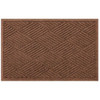M+a Matting Waterhog Diamond Classic Mat Dark Brown 3'X5' Smooth Backing