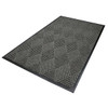 M+a Matting Waterhog Diamond Classic Mat Medium Grey 3'X4' Smooth Backing