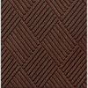 M+a Matting Waterhog Diamond Classic Mat Dark Brown 2'X3' Smooth Backing