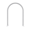 Dero By Playcore 2-Bike White Surface Mount Hoop Rack