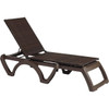 Grosfillex Java Adjustable Chaise All Weather Wicker Bronze/Expresso