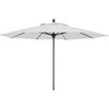 Fiberbuilt Umbrellas 9' Lucaya Wind Resistant Patio Umbrella, Natural White