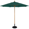 Fiberbuilt Umbrellas 9' Bridgewater Contract Patio Umbrella, Forest Green