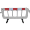 Vestil White Plastic Barrier - 79w X 23l X 40h