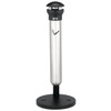 Rubbermaid Commercial Infinity Base-Mount Smoking Receptacle With Black Top (Stainless Steel)