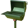 Covered Outdoor Charcoal Grill W/ Swivel Base