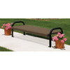 Ultrasite Portable/Surface Mount Ultra Bench, Brown Galvanized Steel, 6'