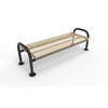 Ultrasite Portable/Surface Mount Ultra Bench, Beige Galvanized Steel, 6'