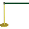 Contemporary Gold Stanchion With Hunter Green Tape