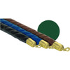Rope For Classic Stanchion, Olive With Gold Ends, 4'