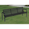 Ultrasite In Ground Mount Contour Bench, Black Galvanized Steel, 4'