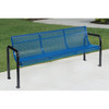 Ultrasite Portable/Surface Mount Contour Bench, Blue Galvanized Steel, 6'
