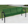 Ultrasite Portable/Surface Mount Contour Bench, Green Galvanized Steel, 6'