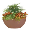 Classic Look Flat Bottom Planter, 3-7/8 X 12-1/2, Brown