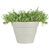 Classic Look Rolled Rim Planter, 14-1/2 X 18-1/4, Cement