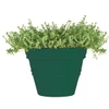 Classic Look Rolled Rim Planter, 41 Diameter, Hunter Green