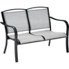 Cape Soleil Richmond Commercial Sling Aluminum Chat Sling Loveseat