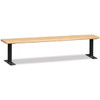 Salsbury Industries Wood Locker Bench 96 Inches Light Finish
