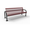Ultrasite 6 Ft. Contour Bench, In-Ground Mount, Burgundy