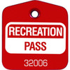 Recreational Pass Red, Package Of 100
