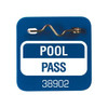 Pool Pass With Pin Blue, Package Of 100