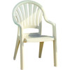 Grosfillex Pacific Stackable Chair Sandstone, Package Of 4