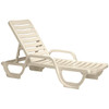Grosfillex Bahia Chaise Lounge Sandstone, Package Of 6