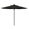 Fiberbuilt Lucaya Black Marine Umbrella With Black Pole 8'