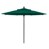 Fiberbuilt Lucaya Forest Green Marine Umbrella With Black Pole 9'