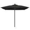Fiberbuilt Riva Black Acrylic Umbrella With Black Pole 6'