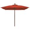 Fiberbuilt Riva Terracotta Acrylic Umbrella With Champagne Bronze Pole 7-1/2'