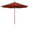 Fiberbuilt Bridgewater Terracotta Marine Umbrella With Teak Pole 8'
