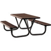 Ultrasite Table 6' Diamond Rally Metal Rectangular - Brown
