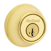 Kwikset 665 Series Polished Brass Double Cylinder Deadbolt With Smartkey Security 96650-540