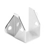 Sentry Headrail Bracket, For 1 In. Rails, Zinc Alloy, Chrm Plated, Fasteners 656-6473