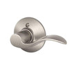 Schlage Residential F Ser Dmy Lt Hand Satin Nickel Clear Finish Accent Lever F170 ACC 619 LH