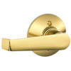 Schlage Residential F Ser Dmy No Hand Bright Brass Finish Elan Lever F170 ELA 605