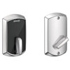 Schlage Residential Smart Keyless Deadbolt, Greenwich Escutcheon Bright Chrome BE467F GRW 625