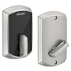 Schlage Residential Smart Keyless Deadbolt, Greenwich Escutcheon,satin Chrome BE467F GRW 626