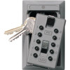 Kidde Mounted 5-Key Box With Pushbutton Combination Lock, Titanium 1015