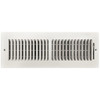 Truaire 14 In. X 4 In. 2-Way Steel Wall/Ceiling Register , White 102M 14X04