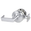 Schlage Grade 1 Exit Lock, Rhodes Lever, Non-Keyed, Satin Chrome ND25D RHO 626